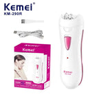 Kemei KM-290R Rechargeable Epilator for Women – Cordless Hair Removal