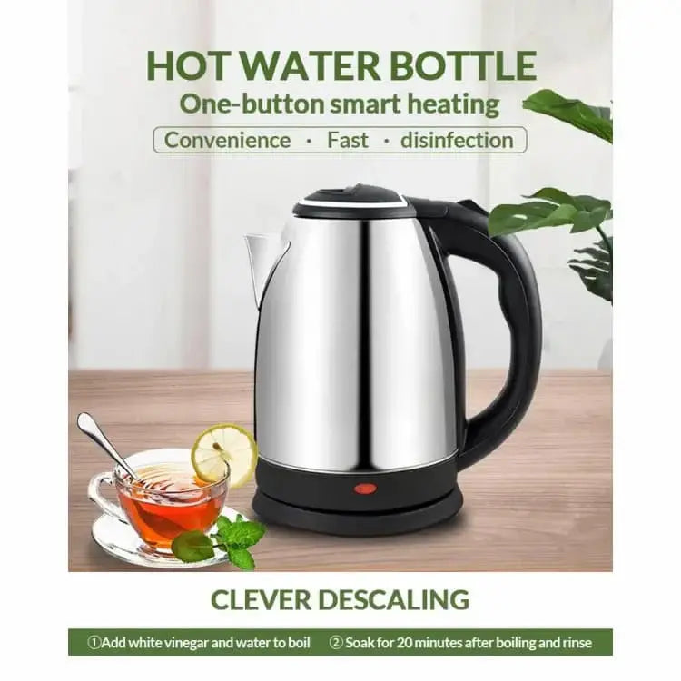 NM National Electric Kettle – 2L Quick-Boil Stainless Steel Jug