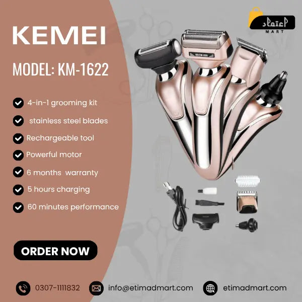 Kemei KM-1622 4 in 1 Grooming Kit