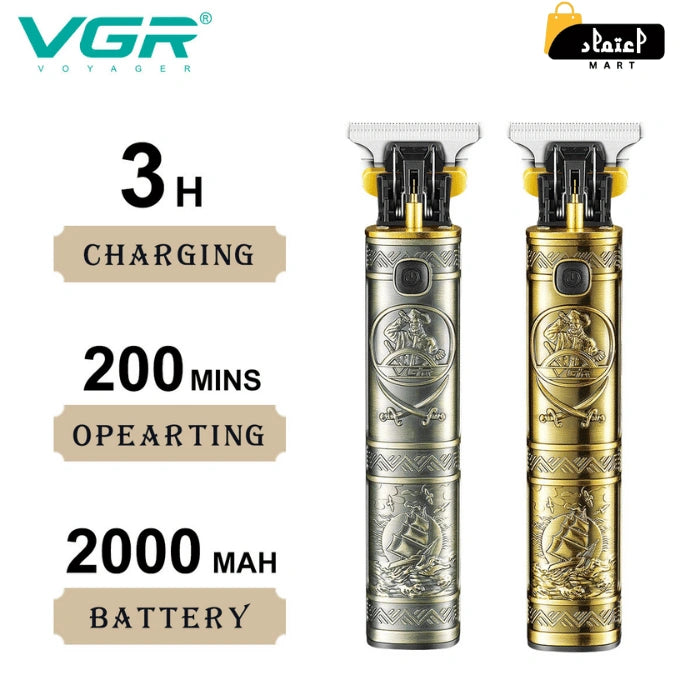 VGR V-096 Professional Hair Trimmer: T9 Turbo Power