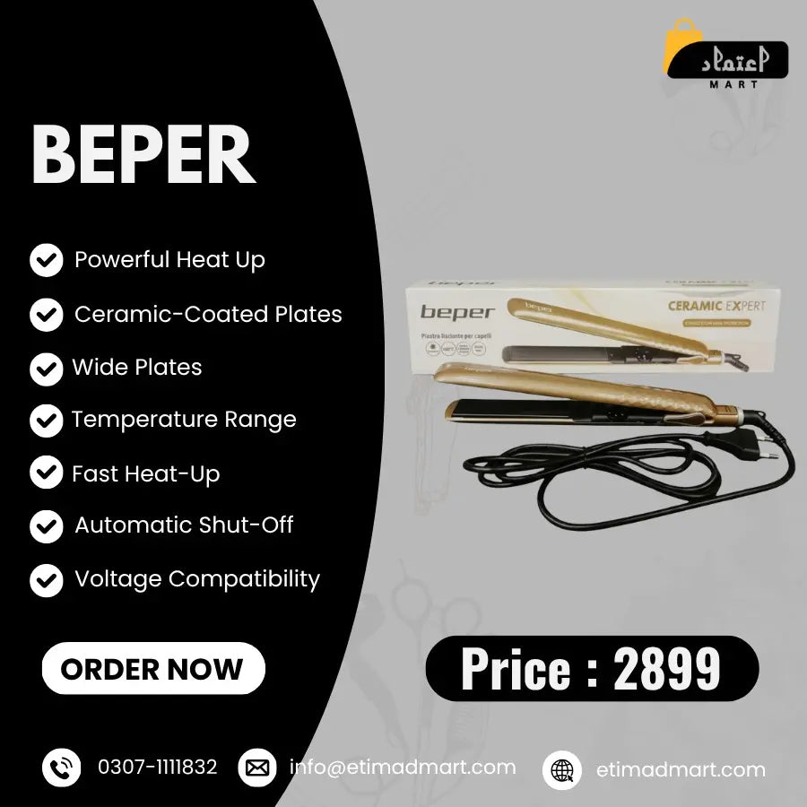 Beper Hair Straightener – Hair Protection Technology