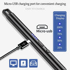 USB 360° Flexible Arc Lighter with LED Display – Windproof