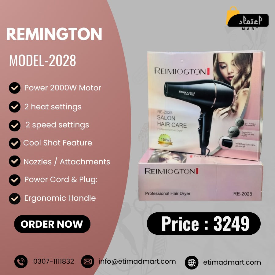 Reimington 2028 Hair Dryer - Salon-Style Performance