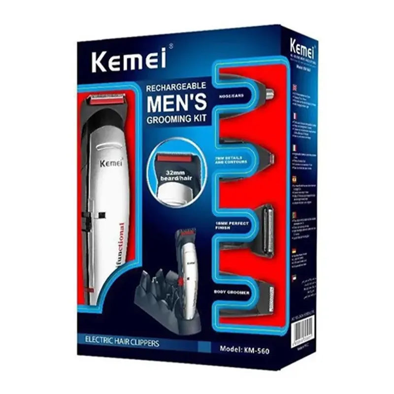 Kemei KM-560 7 in 1 Grooming Kit for Men