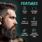 VGR V‑987 Cordless Hair Trimmer for Men