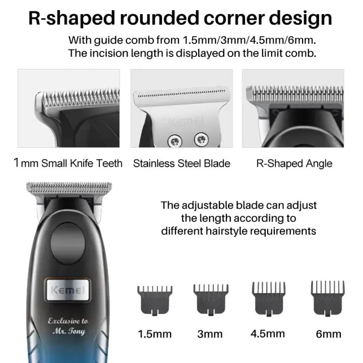 Kemei KM-1742 Hair Trimmer – Men’s Grooming & Beard Clipper