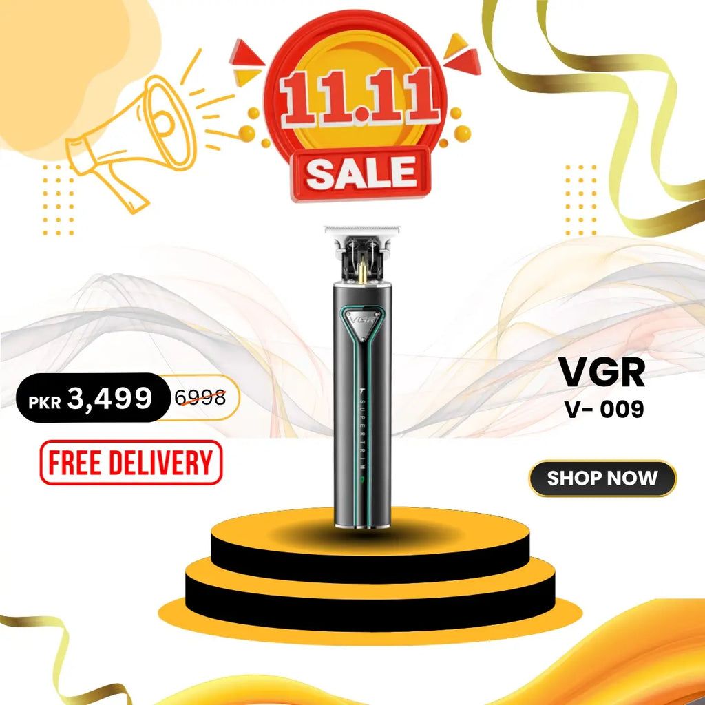 VGR  V-009 Hair Trimmer – Men’s Cordless Grooming Tool