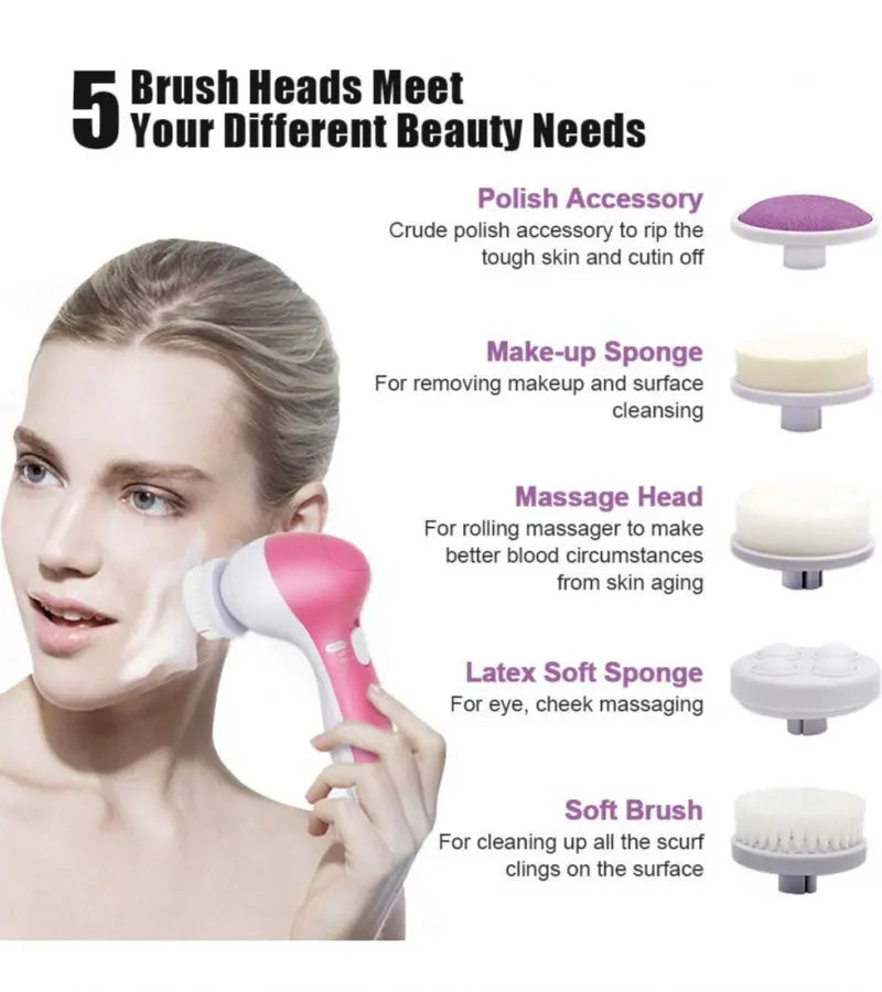 Kemei AE-8782 5 in 1 Electric Face & Body Massager