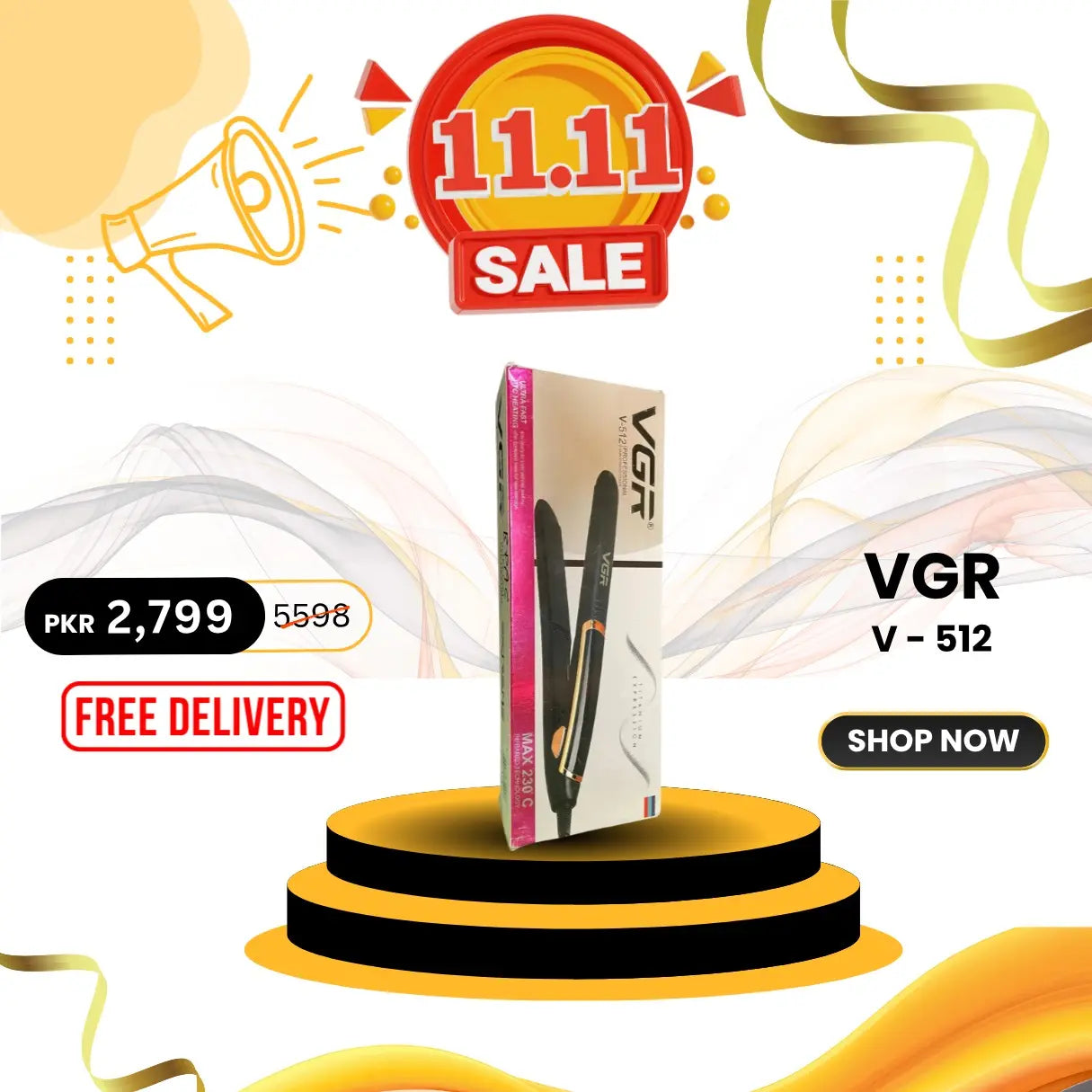 VGR V512 Professional Hair Straightener