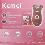 Kemei KM-3068 3-in-1 Ladies Epilator-Shaver Kit
