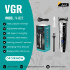 VGR V-072 Professional Cordless Hair Trimmer for Men