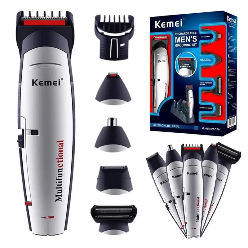 Kemei KM-560 7 in 1 Grooming Kit for Men