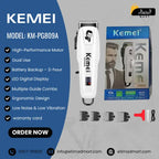 Kemei KM-PG809A Professional Hair Clipper & Trimmer for Men