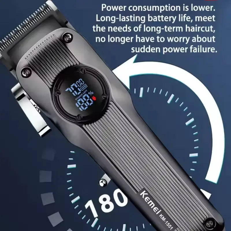 Kemei KM-1551 Beard & Hair Trimmer Clipper for Men