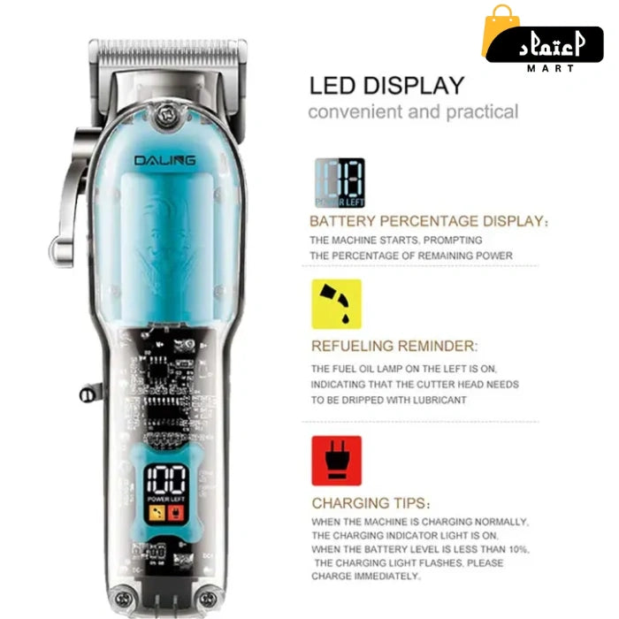 DALING 1539 Electric Hair Shaver & trimmer for Men