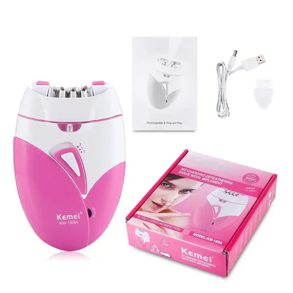 Kemei KM-189A Rechargeable Electric Epilator for Women