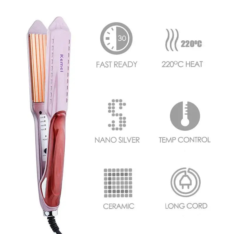 Kemei KM-471 Hair Straightener with Temperature Control