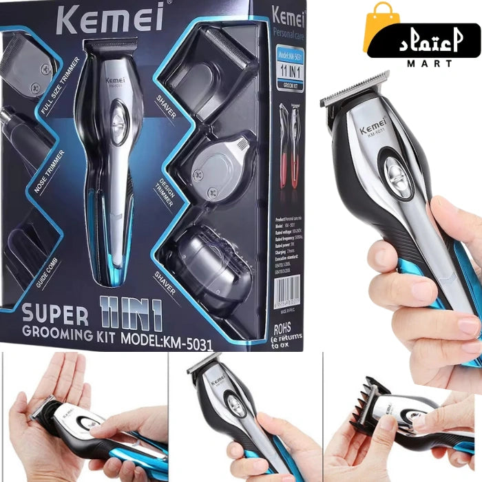 Kemei KM-5031 11-in-1 Grooming Kit | Perfect for All Your Grooming Needs