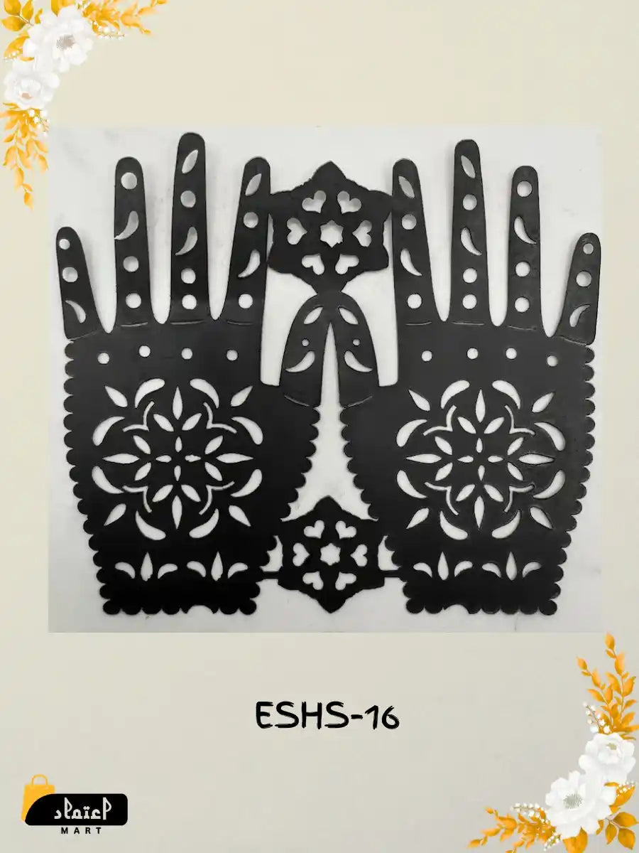 Unique Small Hand Henna Stencil Designs for Kids