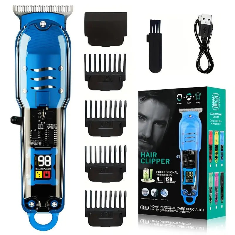 LT 808 Transparent Body Beard Trimmer & Hair Clipper