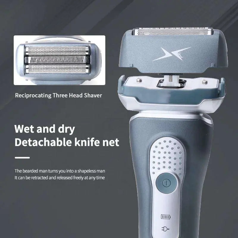 Kemei KM-111 Electric Shaver & Beard Trimmer for Men
