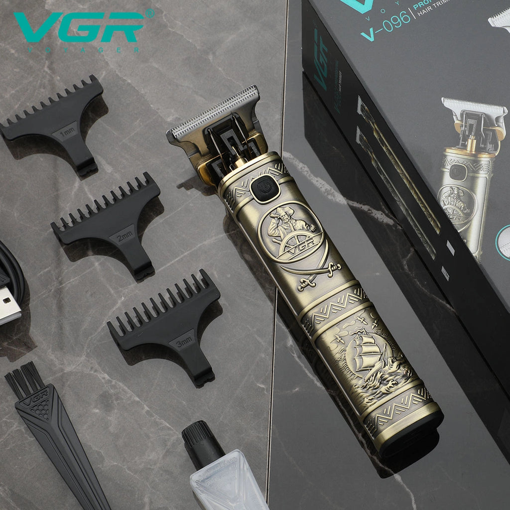 VGR V-096 Professional Hair Trimmer: T9 Turbo Power