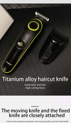 Kemei KM-696 – Ultimate 5 in 1 Grooming Kit | Beard, Hair & Body Trimmer