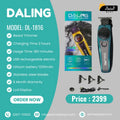Daling 1816 Trimmer for Men – Professional Cordless Beard