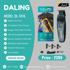 Daling 1816 Trimmer for Men – Professional Cordless Beard