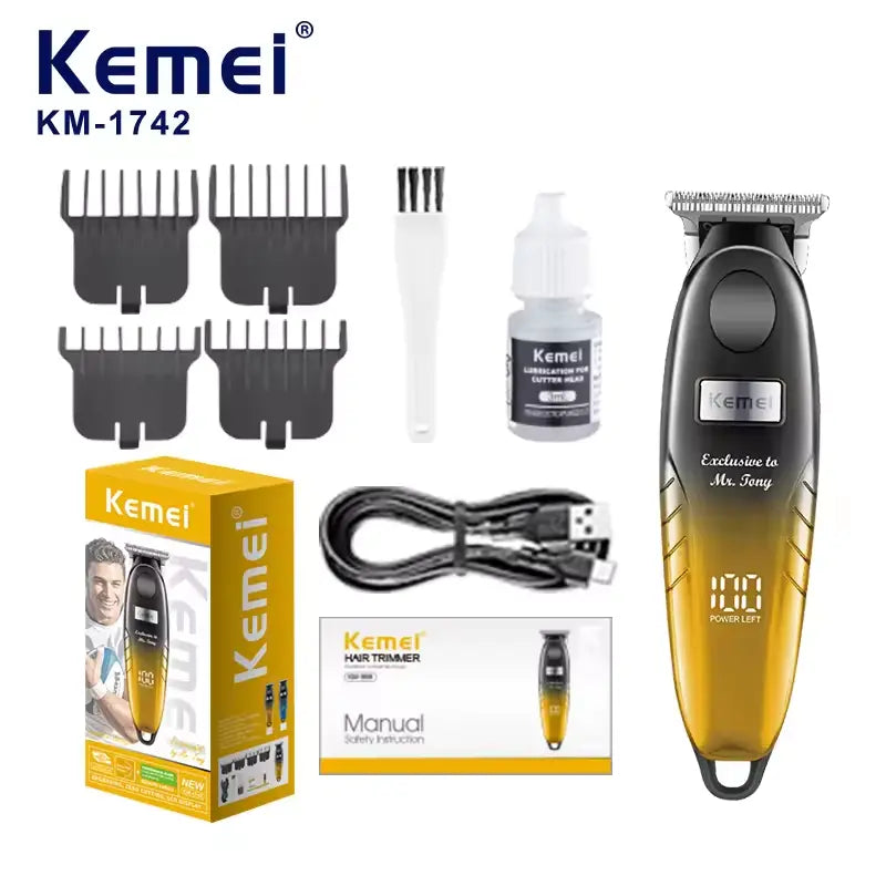 Kemei KM-1742 Hair Trimmer – Men’s Grooming & Beard Clipper