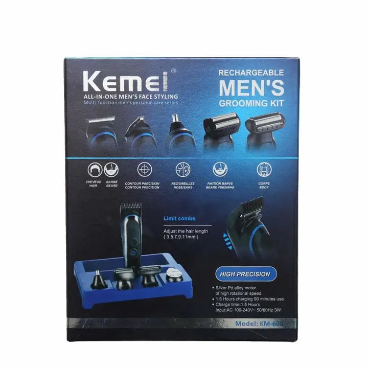 Kemei KM-690 5-in-1 Men’s Grooming Kit