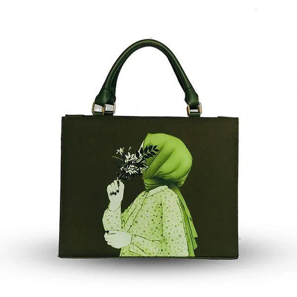 Hijab Girl Canvas Tote Bag – Multiple Colors Available