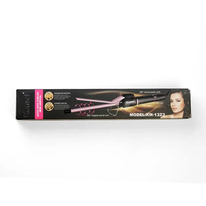 Kemei KM-1323 Hair Curler – 9mm Ceramic Barrel, Rapid Heat