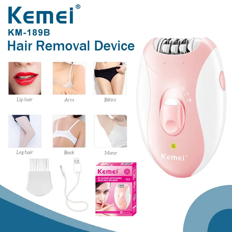 Kemei KM-2068 2-in-1 Shaver & Epilator | Versatile Hair Removal for Smooth Skin