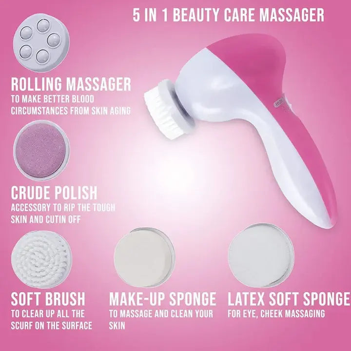 Kemei AE-8782 5 in 1 Electric Face & Body Massager