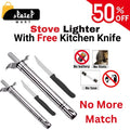 Pack of 2 Premium Stove Lighters with Free Kitchen Knives