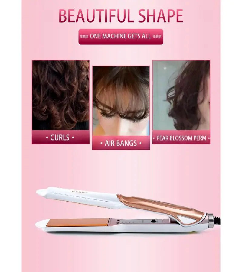 Kemei KM-471 Hair Straightener with Temperature Control