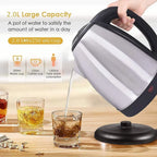 NM National Electric Kettle – 2L Quick-Boil Stainless Steel Jug