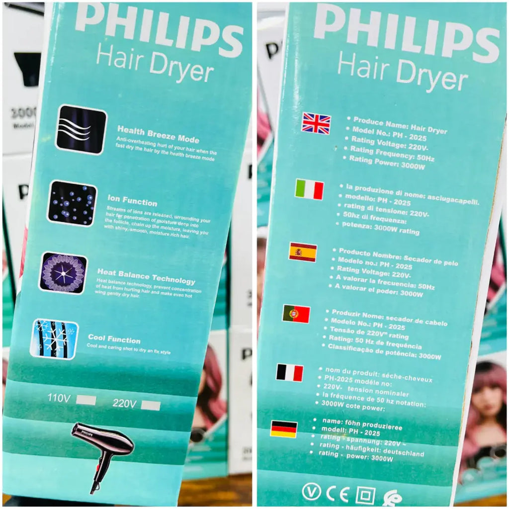 Philips PH 8800 Professional Hair Dryer – 3500W Powerful Motor