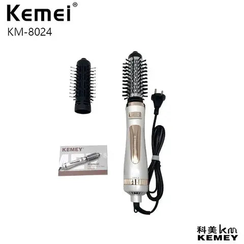 Kemei KM-8024 Hot Air Brush | Straightener, Curler & Volumizer