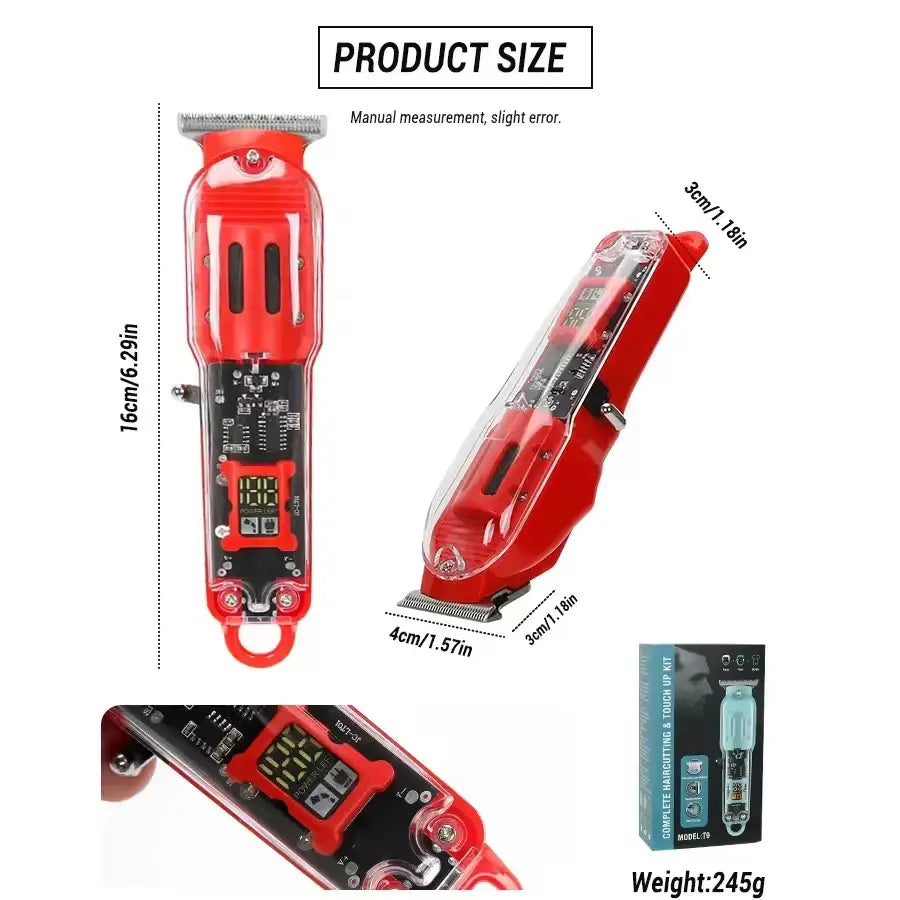 LT 808 Transparent Body Beard Trimmer & Hair Clipper