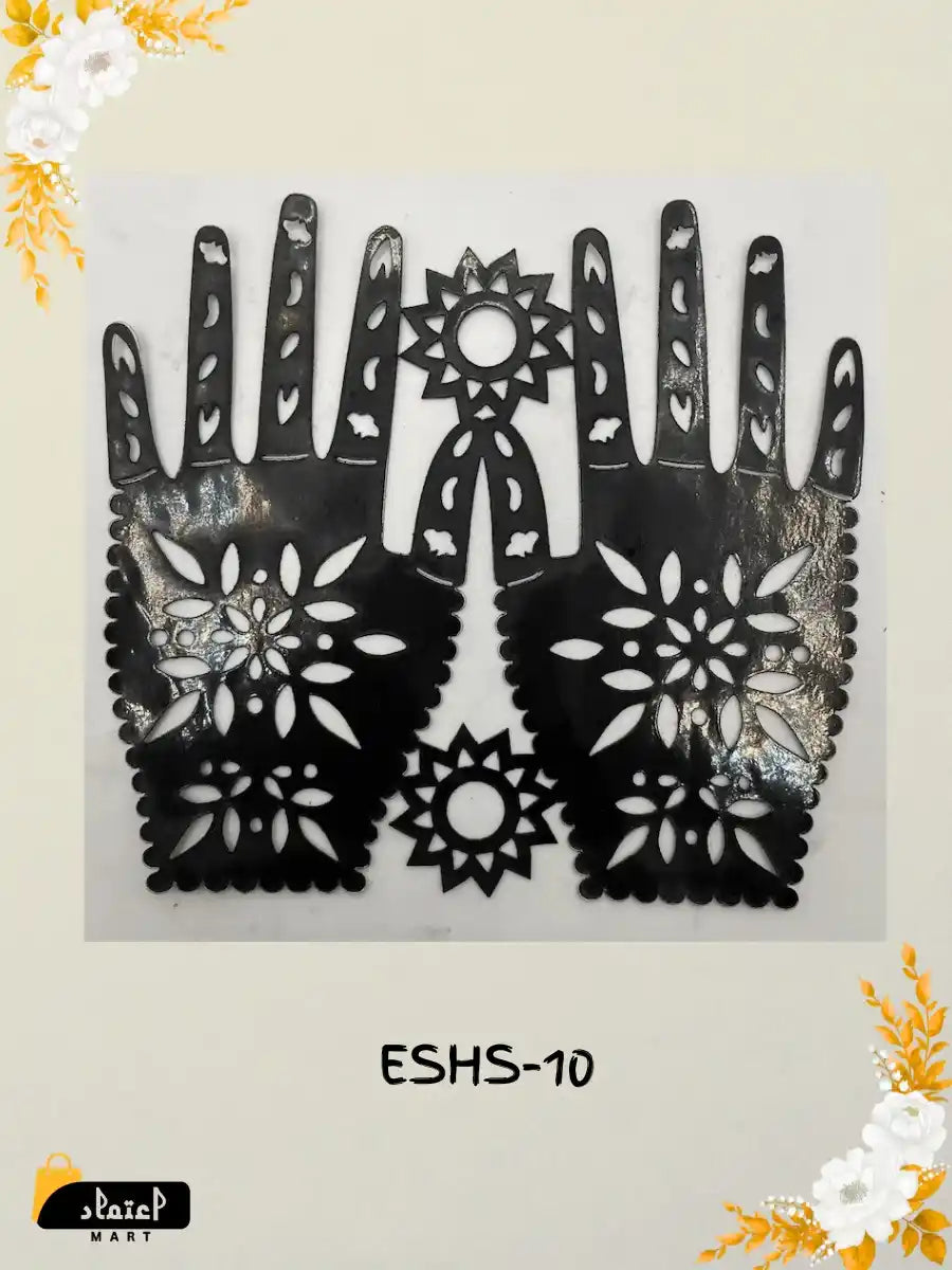 Unique Small Hand Henna Stencil Designs for Kids