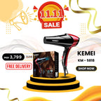 Kemei KM-5818 Hair Dryer – Dryer with Heat & Speed Controls