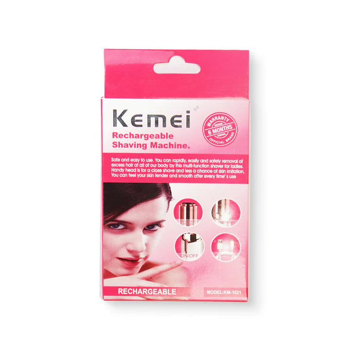 Kemei KM-1021 Portable Ladies Shaver – Smooth Skin Anytime, Anywhere!