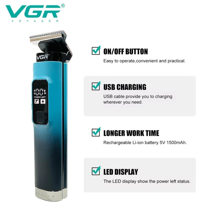 VGR VL-985 Professional Hair Clipper with Turbo Mode