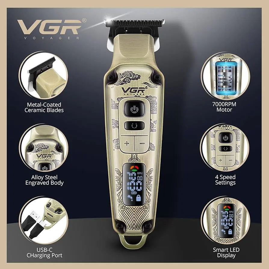 VGR V-901 Professional Cordless Hair Trimmer for Men