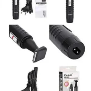 Kemei KM-9688 2-in-1 Rechargeable Hair & Nose Trimmer for Men & Women