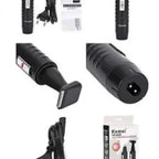 Kemei KM-9688 2-in-1 Rechargeable Hair & Nose Trimmer for Men & Women