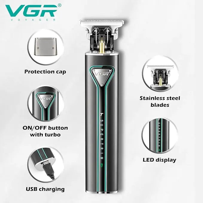 VGR  V-009 Hair Trimmer – Men’s Cordless Grooming Tool