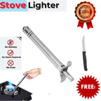 Pack of 2 Premium Stove Lighters with Free Kitchen Knives